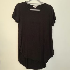 Maurices Short Sleeve Black Top